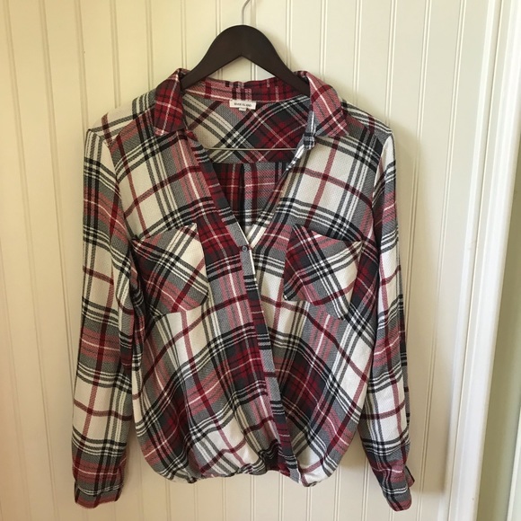 River Island Tops - River Island plaid women’s blouse in UK Size 12.